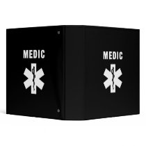 Medic Star of Life Vinyl Binder