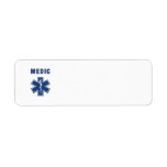 Medic Star of Life Custom Return Address Labels