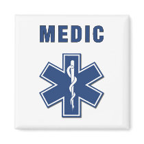 Medic Star of Life Refrigerator Magnet