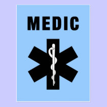Medic Star of Life postcards
