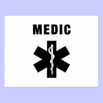 Medic Star of Life postcards