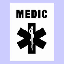 Medic Star of Life postcards