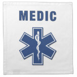 Medic Star Of Life Printed Napkin