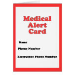 Medical Alert Card
