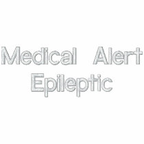 Medical Alert Epileptic embroidered shirts by epilepsysupport Medical Alert Epileptic embroidered shirts