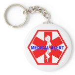 MEDICAL ALERT ID SYMBOL KEYCHAIN