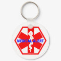 MEDICAL ALERT ID SYMBOL keychains by Sofia_Youshi MEDICAL ALERT ID SYMBOL keychains