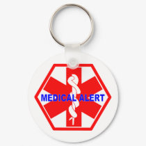 MEDICAL ALERT ID SYMBOL keychains by Sofia_Youshi MEDICAL ALERT ID SYMBOL keychains