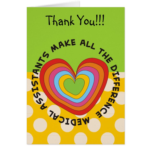 Medical Assistant Appreciation Card | Zazzle