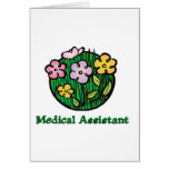 Medical Assistant Blooms 2 Greeting Cards