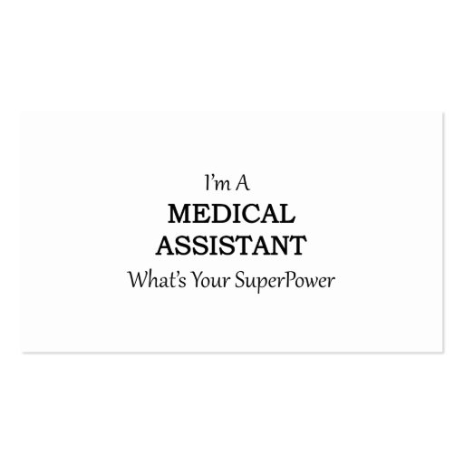 MEDICAL ASSISTANT BUSINESS CARD | Zazzle