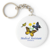 Medical Assistant Butterfly Key Chains