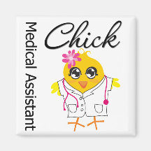 Medical Assistant Chick Fridge Magnets