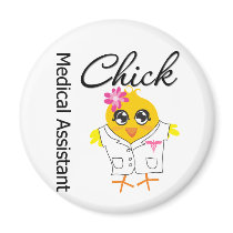 Medical Assistant Chick v2 Fridge Magnets