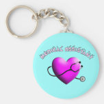 Medical Assistant PINK HEART Design Gifts Key Chain
