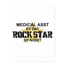 Medical Asst Rock Star Postcard