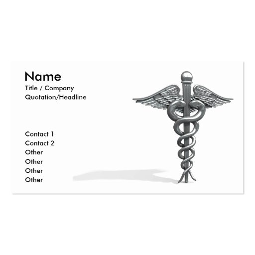 Medical Business Card Template I (front side)