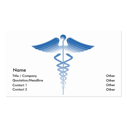 Medical Business Card Template II (front side)