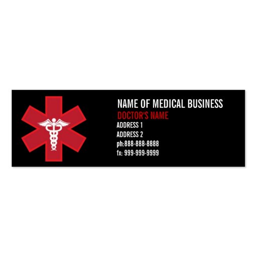 Medical Business Cards