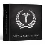 Medical Caduceus Laurel binders