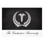 Medical Caduceus Laurel invitations