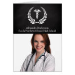 Medical Caduceus Laurel cards