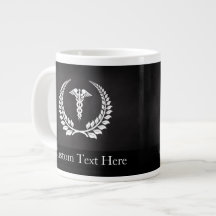 Medical Caduceus Laurel Jumbo Mugs
