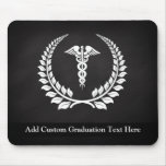 Medical Caduceus Laurel Mousepad