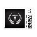 Medical Caduceus Laurel stamps