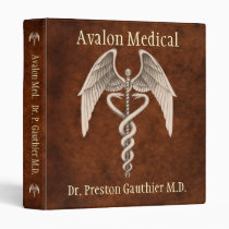 Medical Caduceus Presentation Business Binder