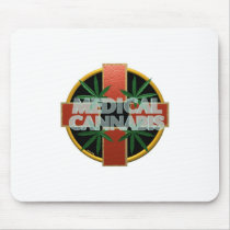 Medical Cannabis cross of hope Mousepad