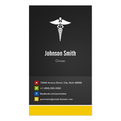 Medical Care - Creative Innovative Business Card Templates (front side)