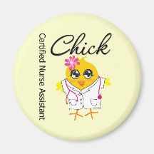 Medical Chick v2 Certified Nurse Assistant Fridge Magnets