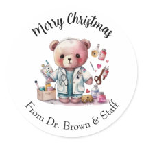 Medical Christmas Stickers
