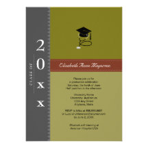 Medical Classic Cap : Gray & Maroon Custom Invitation