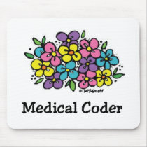 Medical Coder Blooms1 mousepads by medical_office_stuff Medical Coder Blooms1 mousepads