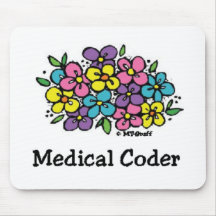 Medical Coder Blooms 2 Mouse Pads