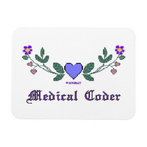 Medical Coder Blue CS Print Magnets