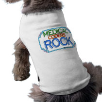 Medical Coders Rock Doggie Tee Shirt