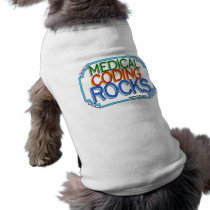 Medical Coding Rocks Dog Tshirt