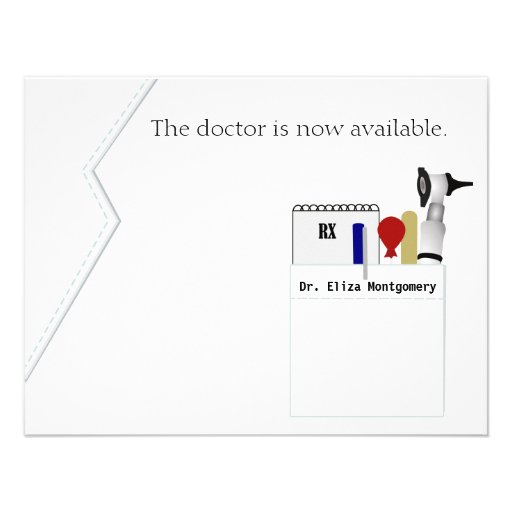 Medical Degree Graduation Party Invitation (front side)