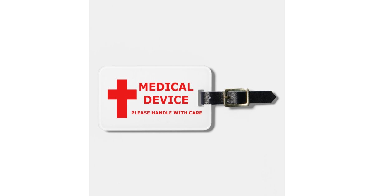 Medical Device Equipment Tag For Luggage Zazzle