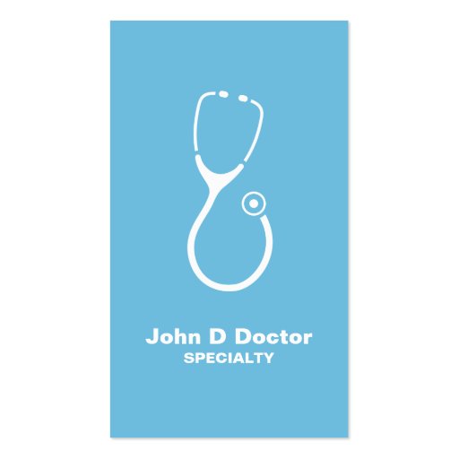 Medical doctor or healthcare business cards (front side)