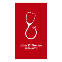 Medical doctor or healthcare green business cards