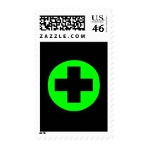 MEDICAL FETISH CROSS GREEN BLACK postage