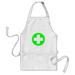 MEDICAL FETISH CROSS GREEN WHITE APRONS