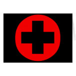MEDICAL FETISH CROSS RED BLACK cards