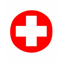 MEDICAL FETISH CROSS RED BLACK T-SHIRT