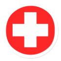 MEDICAL FETISH CROSS RED WHITE stickers