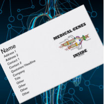Medical Genes Inside (DNA Replication) Business Card Templates